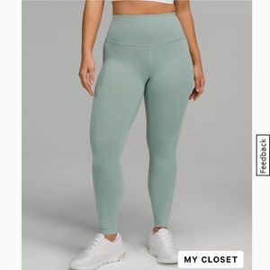 Lululemon Wunder Trains Contour Fit 28” Size 4 in Misty Glade